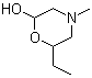 6-乙基-4-甲基-2-吗啉醇分子结构 (CAS 250244-75-8)