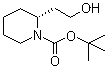(R)-2-(2-Hydroxyethyl)piperidine-1-carboxylic acid tert-butyl ester molecular structure (CAS 250249-85-5)