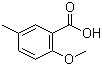 2-Methoxy-5-methylbenzoic acid molecular structure (CAS 25045-36-7)