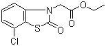 structure of CAS# 25059-80-7, Benazolin-ethyl;Ethyl 4-chloro-2-oxo-3H-1,3-benzothiazole-3-ylacetate; 7-Chloro-2-oxo-3(2H)-benzothiazoleacetic acid ethyl ester; 4-Chloro-2-oxo-benzothiazoleacetic acid ethyl ester