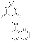 2,2-Dimethyl-5-[(8-quinolinylamino)methylene]-1,3-dioxane-4,6-dione molecular structure (CAS 25063-76-7)