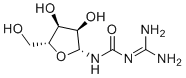 1-Amidino-3-beta-D-ribofuranosylurea molecular structure (CAS 2508-80-7)