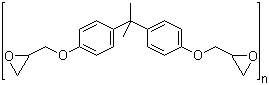 2,2-双(缩水甘油氧基苯基)丙烷聚合物分子结构 (CAS 25085-99-8)