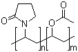 Poly(1-vinylpyrrolidone-co-vinyl acetate) molecular structure (CAS 25086-89-9)