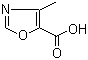 结构式 CAS# 2510-32-9, 4-甲基-1,3-恶唑-5-甲酸; 4-甲基-1,3-噁唑-5-甲酸