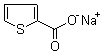 结构式 CAS# 25112-68-9, 2-噻吩基甲酸钠