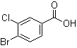 4-Bromo-3-chlorobenzoic acid molecular structure (CAS 25118-59-6)