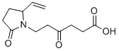 structure of CAS# 2512190-67-7, Vigabatrin Impurity 2;6-(2-ethenyl-5-oxopyrrolidin-1-yl)-4-oxohexanoic acid