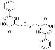 structure of CAS# 25129-20-8, N,N'-Dibenzoyl-L-cystine;L-N,N'-Dibenzoylcystine
