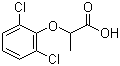 2-(2,6-Dichlorophenoxy)propanoic acid molecular structure (CAS 25140-90-3)