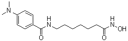 4-Dimethylamino-N-(6-hydroxycarbamoylhexyl)benzamide molecular structure (CAS 251456-60-7)