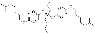 Dibutyltin bis(isooctyl maleate) molecular structure (CAS 25168-21-2)