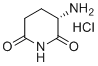 (S)-3-Amino-piperidine-2,6-dione hydrochloride molecular structure (CAS 25181-50-4)