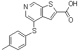 4-[(4-Methylphenyl)thio]thieno[2,3-c]pyridine-2-carboxylic acid molecular structure (CAS 251992-65-1)