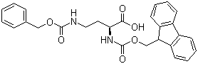结构式 CAS# 252049-08-4, N-芴甲氧羰基-N'-苄氧羰基-L-2,4-二氨基丁酸