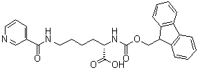 N2-[(9H-Fluoren-9-ylmethoxy)carbonyl]-N6-(3-pyridinylcarbonyl)-L-lysine molecular structure (CAS 252049-11-9)