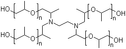 1,2-Ethanediamine polymer with methyloxirane molecular structure (CAS 25214-63-5)