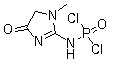 N-(4,5-二氢-1-甲基-4-氧代-1H-咪唑-2-基)氨基磷酰二氯分子结构 (CAS 25221-53-8)