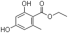structure of CAS# 2524-37-0, Ethyl orsellinate;Ethyl 2,4-dihydroxy-6-methylbenzoate