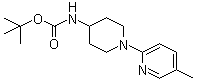 [1-(5-甲基-2-吡啶基)-4-哌啶基]氨基甲酸叔丁酯分子结构 (CAS 252578-18-0)