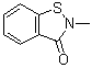 2-Methyl-1,2-benzisothiazol-3(2H)-one molecular structure (CAS 2527-66-4)