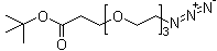 3-[2-[2-(2-Azidoethoxy)ethoxy]ethoxy]propanoic acid 1,1-dimethylethyl ester molecular structure (CAS 252881-73-5)