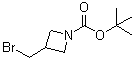 N-(tert-Butoxycarbonyl)-3-bromomethylazetidine molecular structure (CAS 253176-93-1)