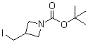 结构式 CAS# 253176-94-2, 3-(碘甲基)吖丁啶-1-羧酸叔丁基酯