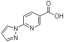 6-(1H-Pyrazol-1-yl)nicotinic acid molecular structure (CAS 253315-22-9)