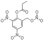2-Hydroxy-3,5-dinitrobenzyl alcohol alpha-nitrate 2-propionate molecular structure (CAS 2534-03-4)