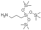 structure of CAS# 25357-81-7, Tris(trimethylsiloxy)(3-aminopropyl)silane;3-Aminopropyltris(trimethylsiloxy)silane; 3-Tris[(trimethylsilyl)oxy]silyl]propylamine; A 0805