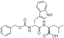 N-[(Phenylmethoxy)carbonyl]-D-tryptophyl-L-leucine molecular structure (CAS 253595-70-9)