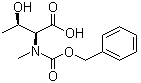 结构式 CAS# 253595-72-1, N-甲基-N-[苄氧羰基]-L-苏氨酸