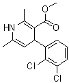 4-(2,3-Dichlorophenyl)-1,4-dihydro-2,6-dimethyl-3-pyridinecarboxylic acid methyl ester molecular structure (CAS 253597-20-5)