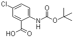 5-Chloro-2-((tert-butoxycarbonyl)amino)benzoic acid molecular structure (CAS 253677-29-1)