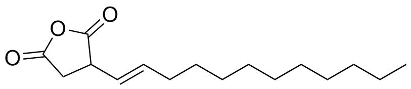 Dodecenylsuccinic anhydride molecular structure (CAS 25377-73-5)