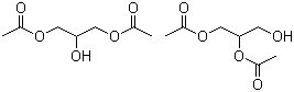 结构式 CAS# 25395-31-7, 二乙酸甘油酯; 甘油二乙酸酯