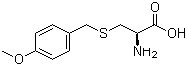 结构式 CAS# 2544-31-2, S-(4-甲氧基苄基)-L-半胱氨酸; 2-氨基-3-[(4-甲氧基苄基)硫]丙酸