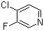 结构式 CAS# 2546-56-7, 4-氯-3-氟吡啶