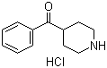 结构式 CAS# 25519-80-6, 4-苯甲酰基哌啶盐酸盐