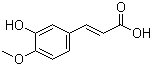 structure of CAS# 25522-33-2, Isoferulic acid;(E)-3-(3-hydroxy-4-methoxyphenyl)prop-2-enoic acid