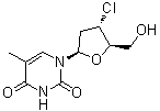 3'-Chloro-3'-deoxythymidine molecular structure (CAS 25526-94-7)