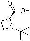(2S)-1-(1,1-Dimethylethyl)-2-azetidinecarboxylic acid molecular structure (CAS 255883-03-5)