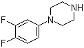 1-(3,4-Difluorophenyl)piperazine molecular structure (CAS 255893-57-3)
