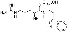 structure of CAS# 25615-38-7, L-Arginyl-L-tryptophan;N-L-Arginyl-L-tryptophan