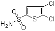 structure of CAS# 256353-34-1, 2,3-Dichlorothiophene-5-sulfonamide;4,5-Dichloro-2-thiophenesulfonamide