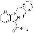 结构式 CAS# 256376-62-2, 1-(2-氟苄基)-1H-吡唑并[3,4-b]吡啶-3-甲酰胺