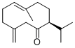 (2S,5E)-5-Methyl-9-methylene-2-isopropyl-5-cyclodecen-1-one molecular structure (CAS 25645-19-6)