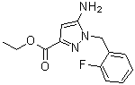 structure of CAS# 256504-39-9, Ethyl 5-amino-1-(2-fluorobenzyl)-1H-pyrazole-3-carboxylate;5-Amino-1-[(2-fluorophenyl)methyl]-1H-pyrazole-3-carboxylic acid ethyl ester