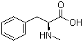 结构式 CAS# 2566-30-5, N-甲基-L-苯丙氨酸